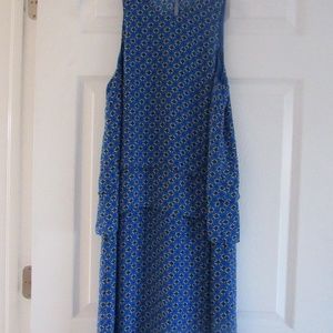 Cute Blue Knee-Length Dress